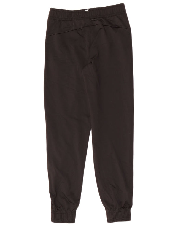 Puma Jungen-Trainingshose, Jogginghose, 11–12 Jahre, schwarzes Polyester
