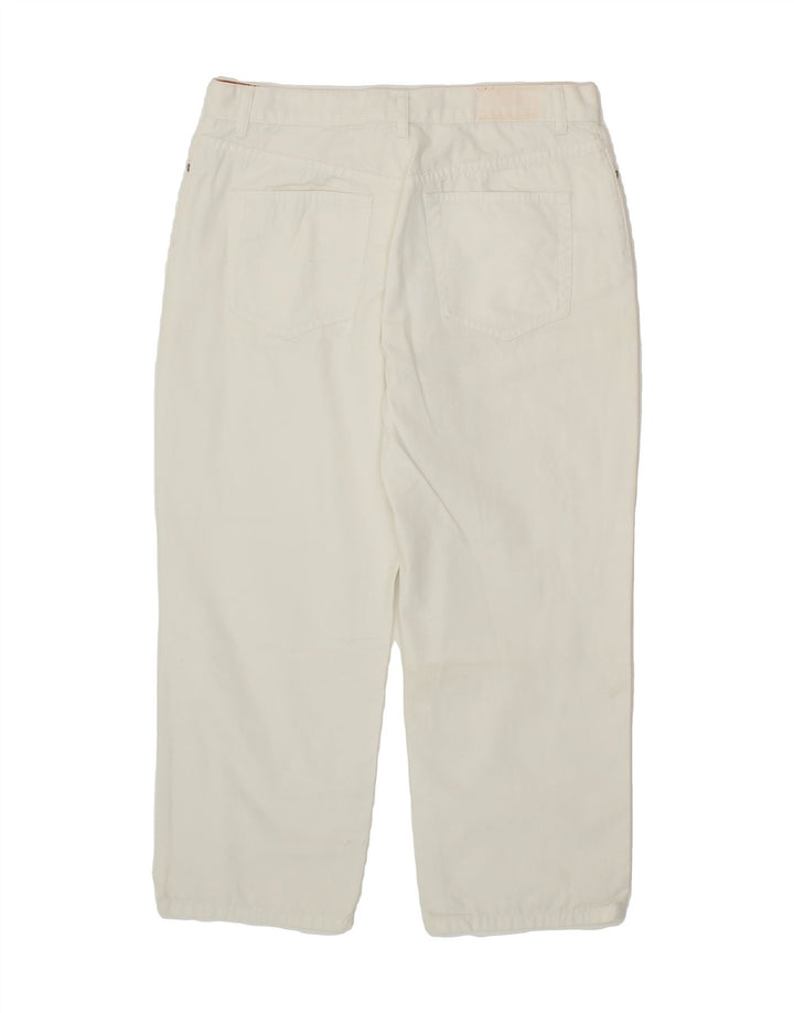 TOMMY HILFIGER Womens Straight Cropped Jeans US 8 Medium W32 L24  White Vintage Tommy Hilfiger and Second-Hand Tommy Hilfiger from Messina Hembry 