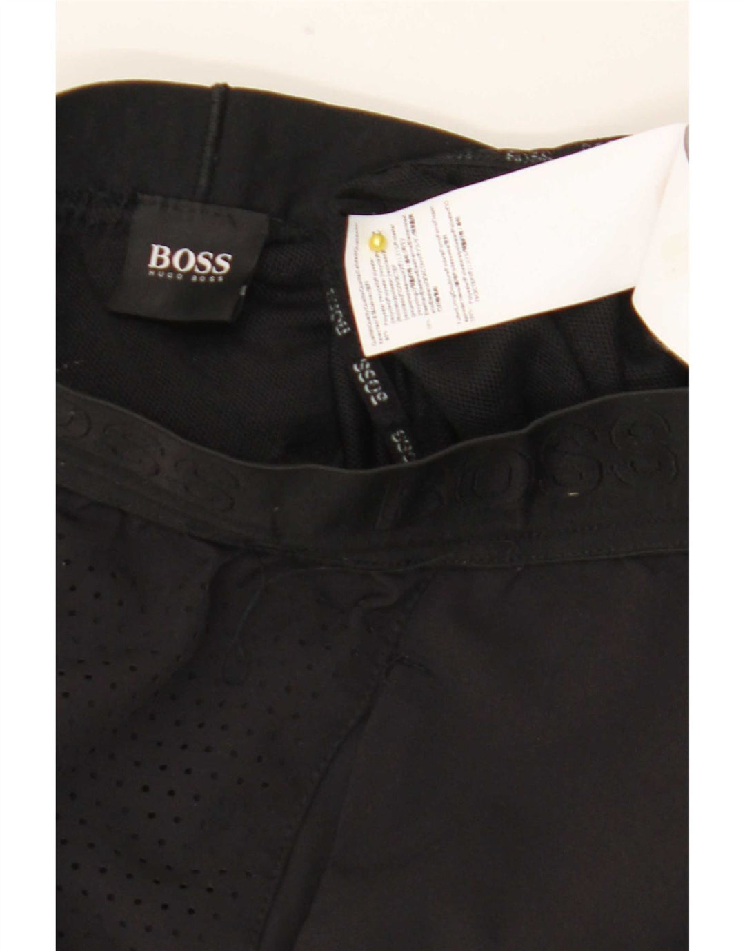 Hugo Boss Mens Sport Shorts Small  Black Polyester