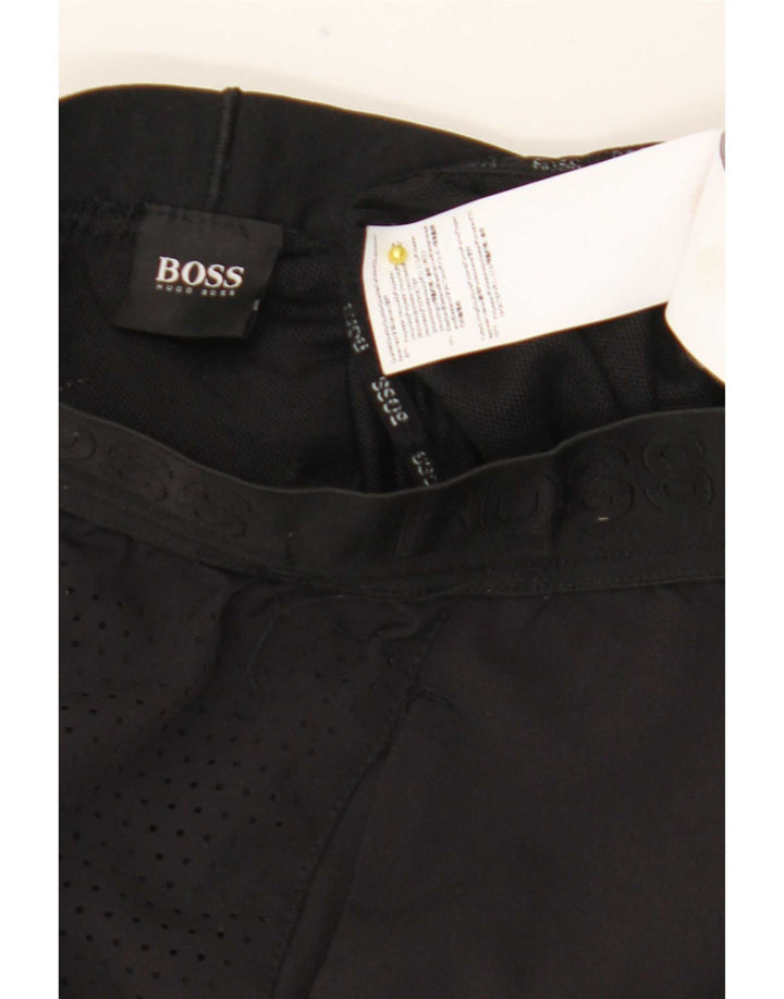 Hugo Boss Mens Sport Shorts Small  Black Polyester