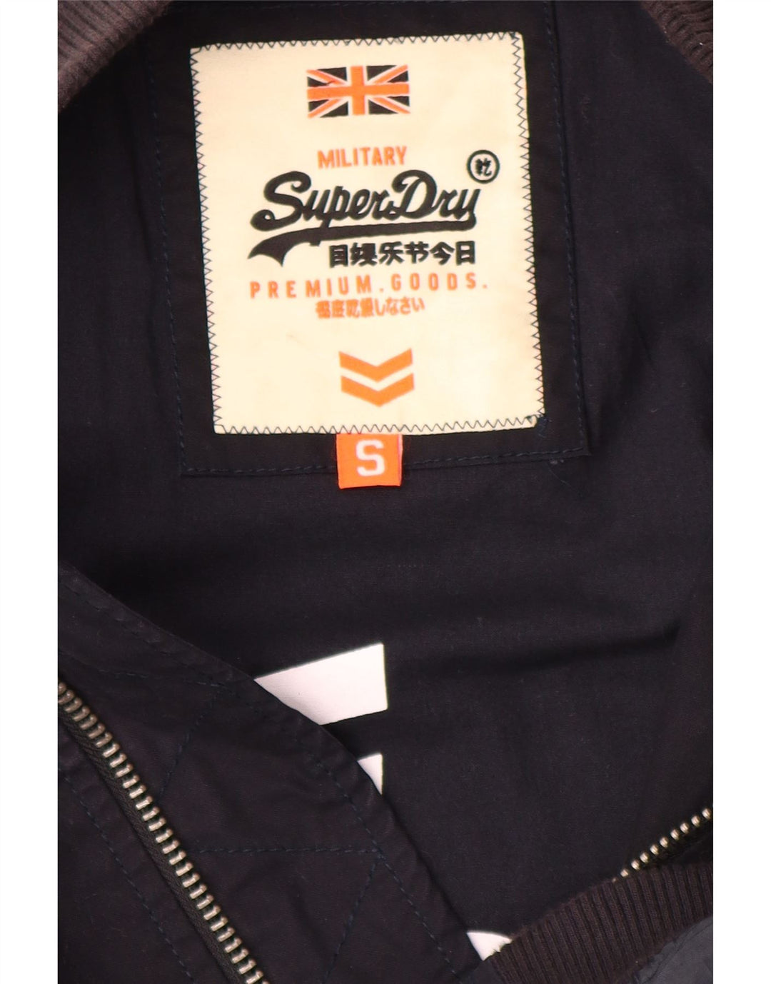 Superdry Bomber Jacket UK 36 Small Navy Blue