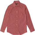Chaps Boys Stretch Shirt 12-13 Years Large Red Gingham Cotton