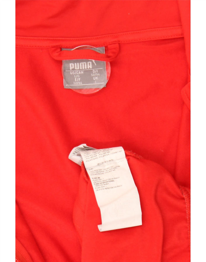 PUMA Mens Tracksuit Top Jacket Large Red Polyester Vintage Puma and Second-Hand Puma from Messina Hembry 