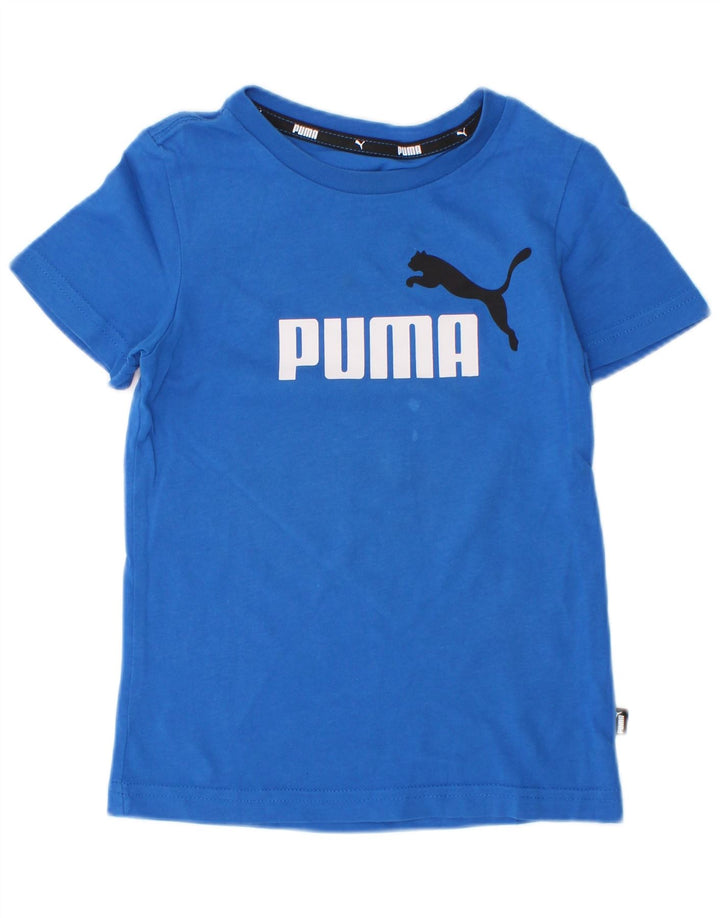 Maglietta grafica da ragazzo Puma 3-4 anni Blu