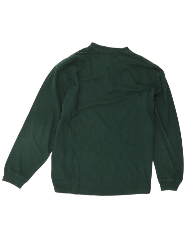 Carhartt Mens Top Long Sleeve Large Green Cotton
