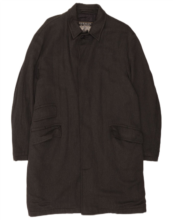 Herman & Sons Herre Overfrakke UK 40 Large Grå