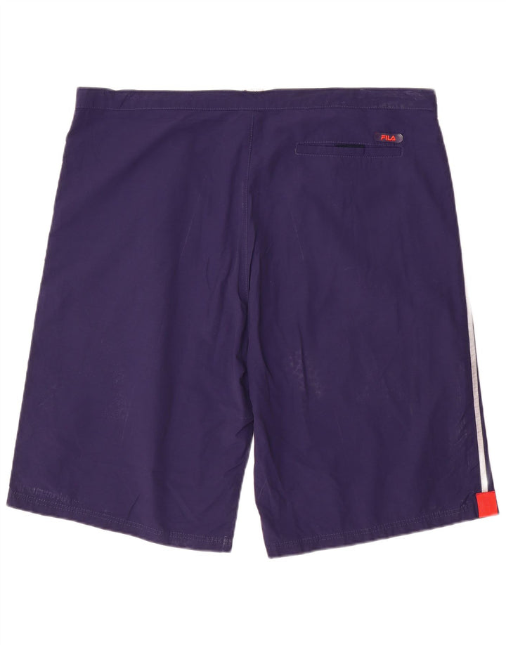 Fila Mens Sport Shorts Large  Navy Blue Cotton