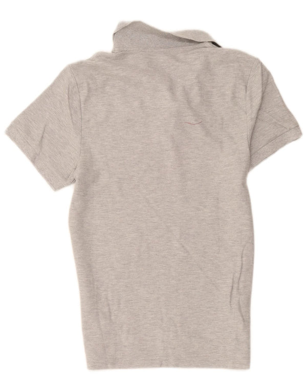 Nike Mens HELLAS VERONA Graphic Polo Shirt Small Grey Cotton