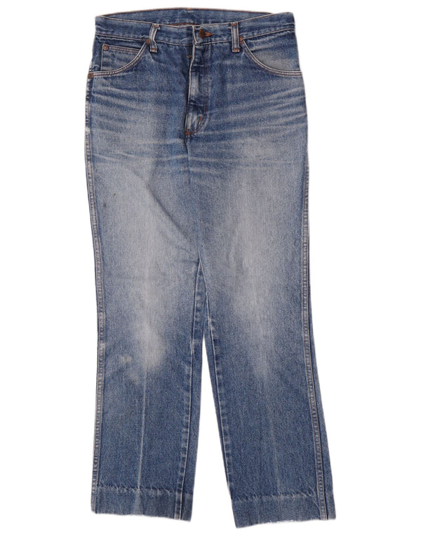 Wrangler Mens Straight Jeans W30 L28 Azul Algodão Clássico