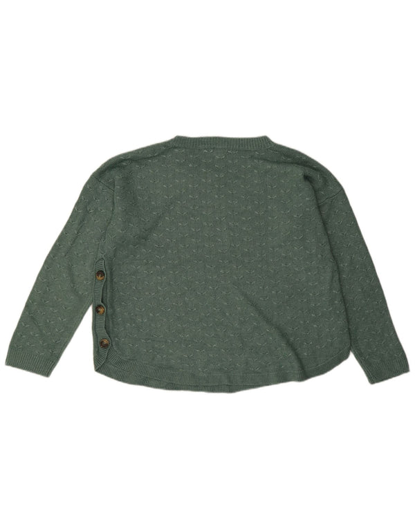Maglione maglione con scollo a barca da donna Fat Face UK 14 Grande viscosa verde