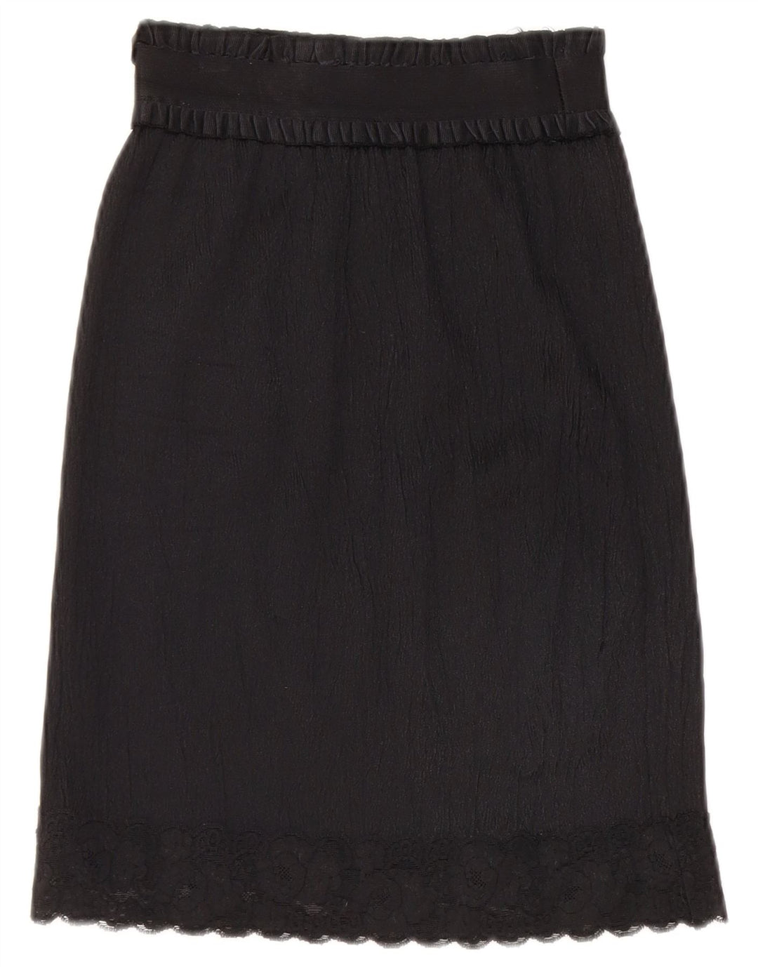 Gonna a trapezio vintage da donna W26 piccola nera