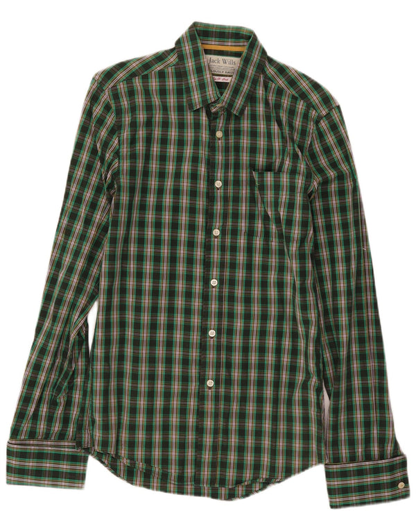 Camisa masculina Jack Wills XS verde xadrez algodão