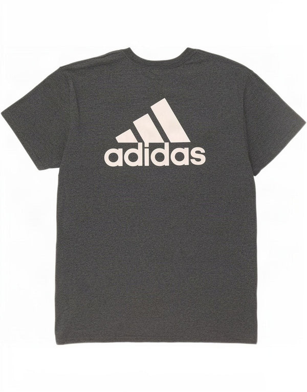 Adidas Mens United Soccer Coaches Graphic Camiseta Top Algodón Gris Medio