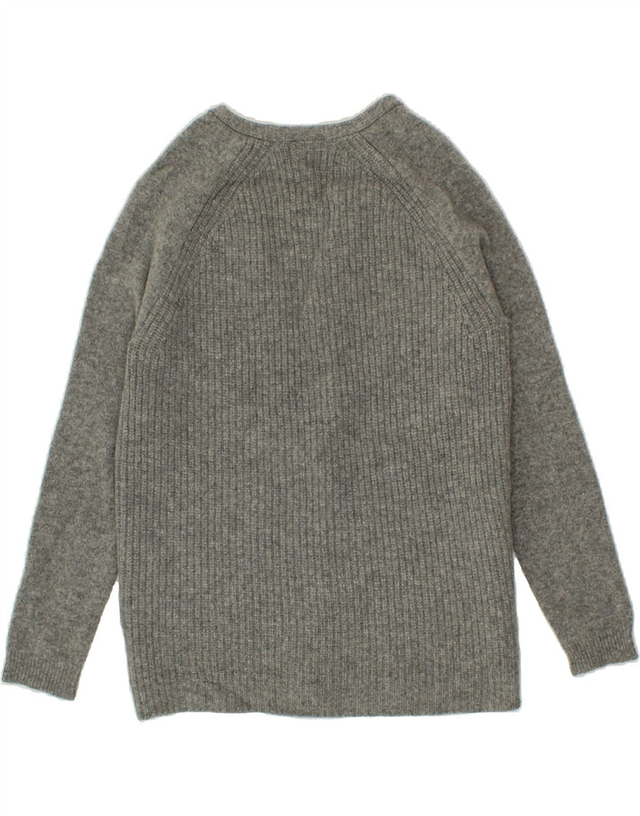 J. CREW Womens Open Cardigan Sweater UK 10 Small Grey Wool Vintage J. Crew and Second-Hand J. Crew from Messina Hembry 