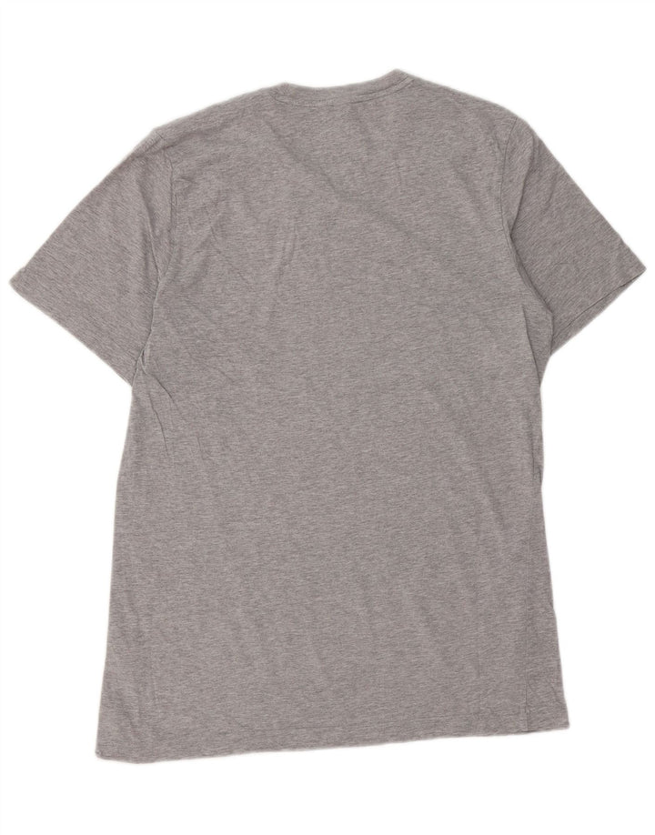 ADIDAS Mens Graphic T-Shirt Top Small Grey Cotton