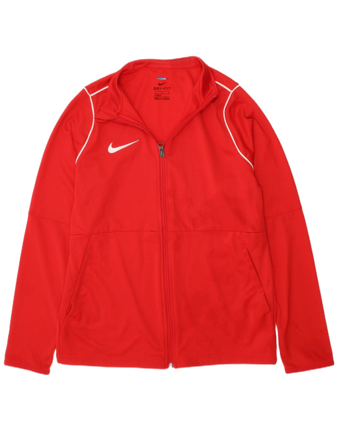 Chłopięca kurtka dresowa NIKE Dri Fit 12-13 lat, duża, czerwona, poliester