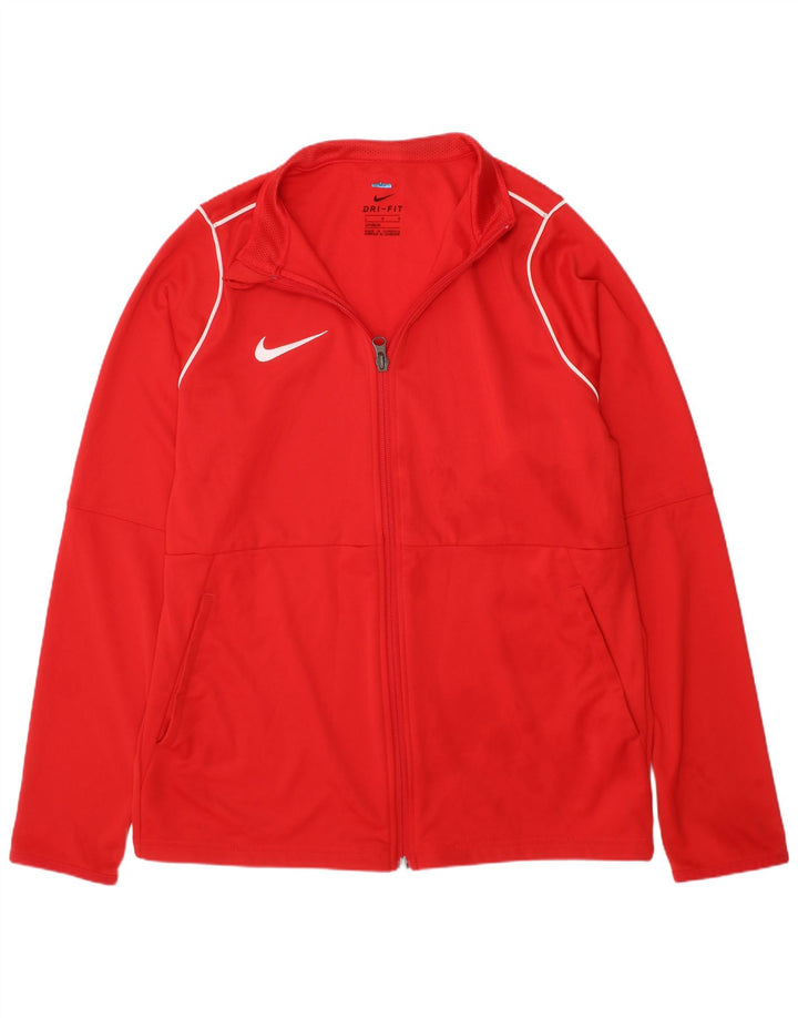 Chłopięca kurtka dresowa NIKE Dri Fit 12-13 lat, duża, czerwona, poliester