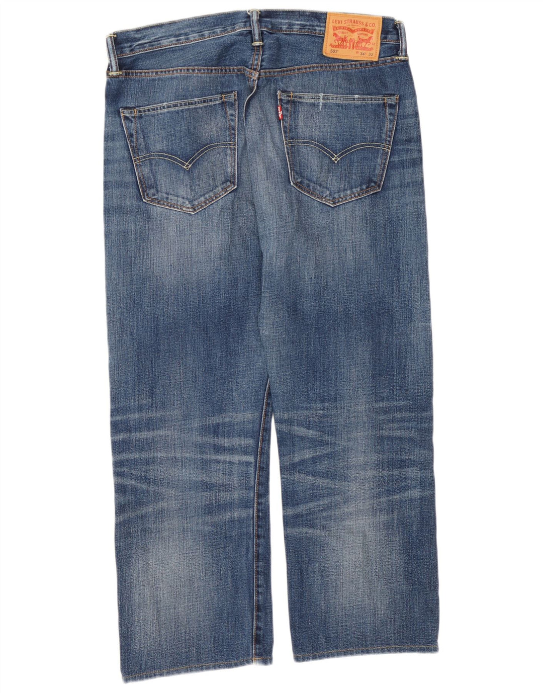 Jeans Levi's Uomo 501 Cropped W34 L25 Blu