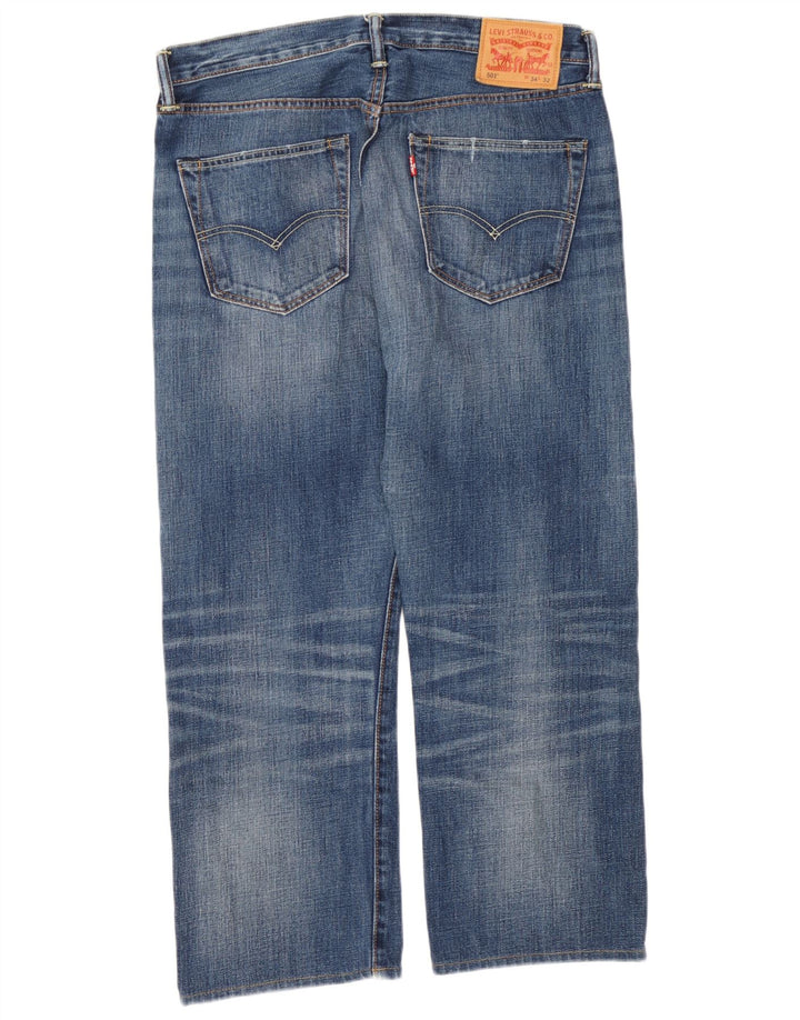 Jeans Levi's Uomo 501 Cropped W34 L25 Blu