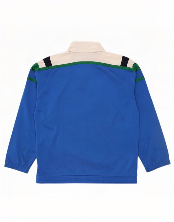 Sergio Tacchini Mens Tracksuit Top Jacket IT 52 Large Blue Colourblock