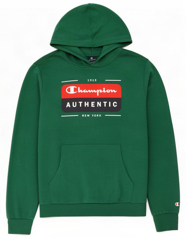 Champion Boys Graphic Hoodie Jumper 15-16 Years 2XL Green