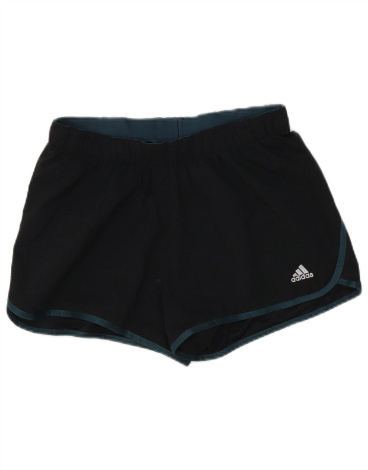 Adidas sportsshorts til kvinder UK 10 Small Black Polyester