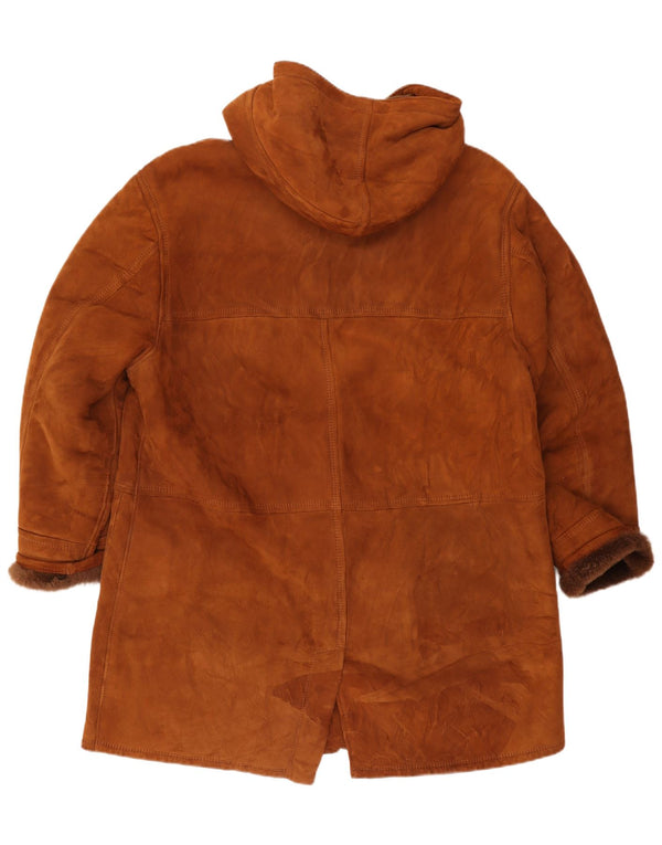 Conbipel Mens Shearling Overcoat IT 52 Large Brown