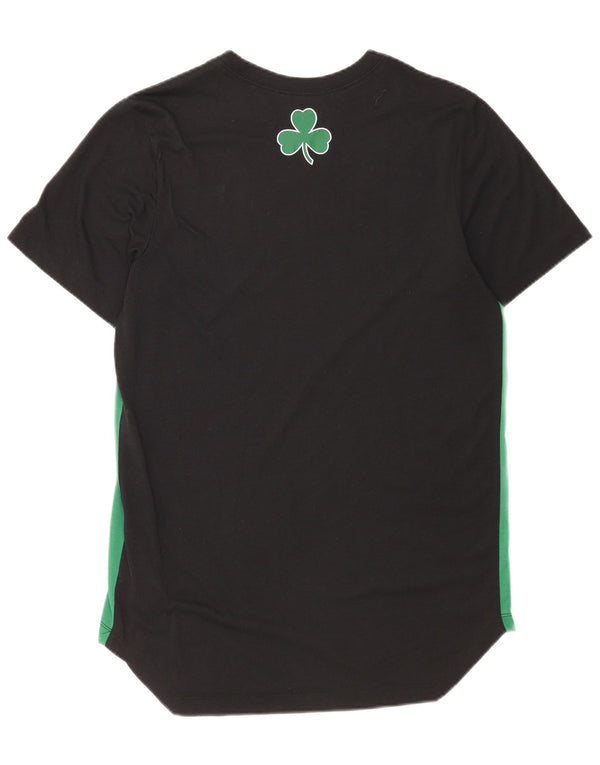 Nike Herre Boston Celtics Grafisk T-Shirt Top Medium Sort Polyester