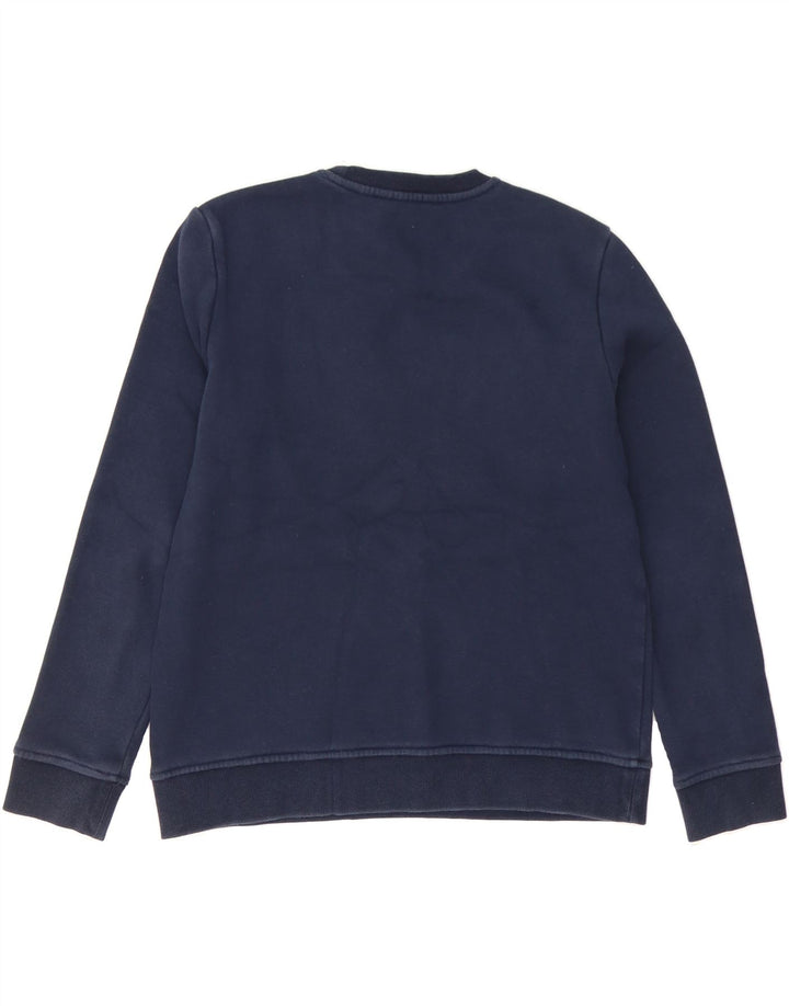 TOMMY HILFIGER Womens Graphic Sweatshirt Jumper UK 12 Medium Navy Blue Vintage Tommy Hilfiger and Second-Hand Tommy Hilfiger from Messina Hembry 