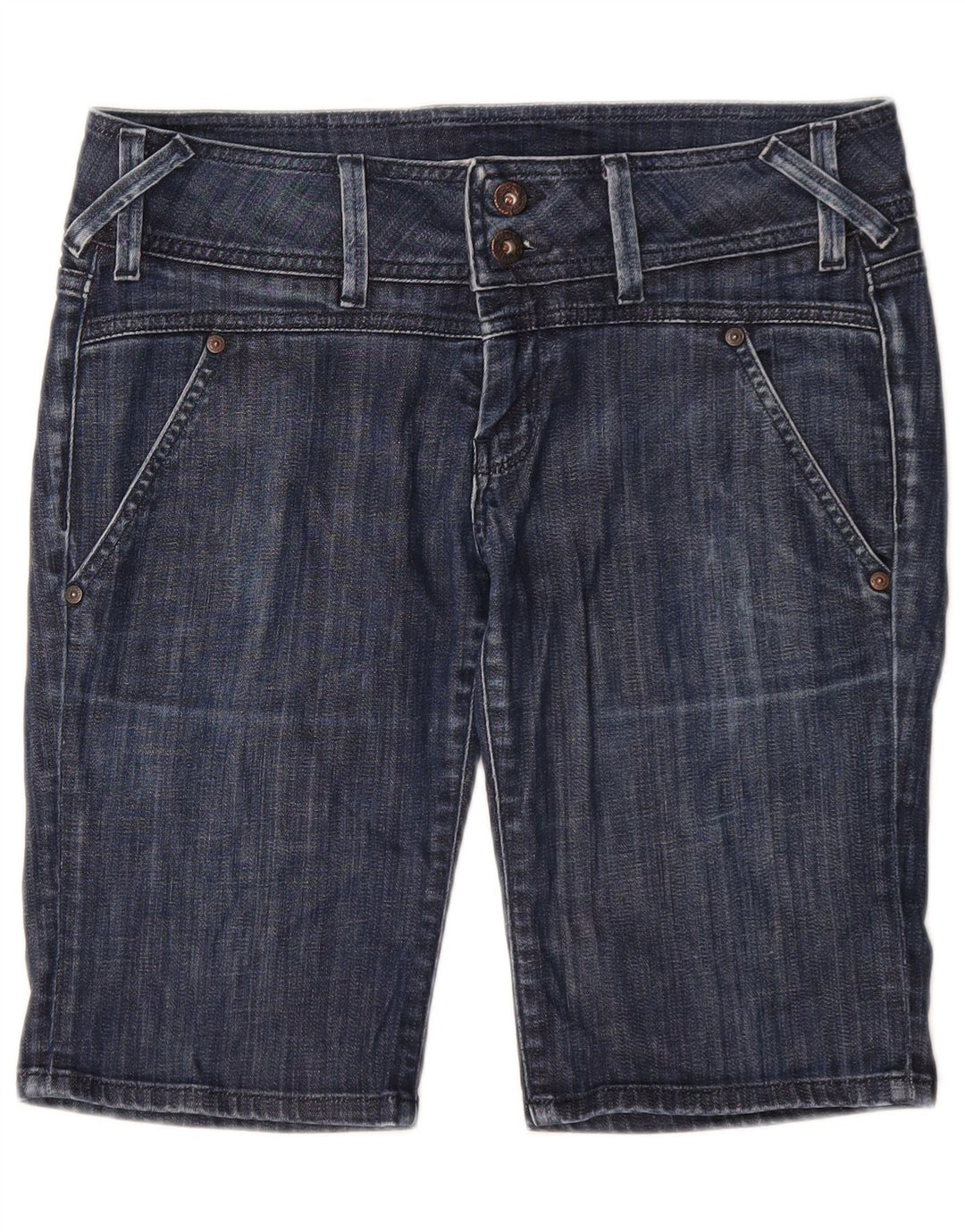PEPE Jeans Womens Denim Shorts W31 Medium Navy Blue Cotton