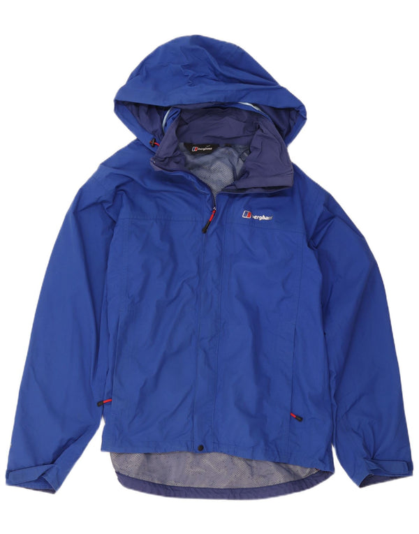 Berghaus Chaqueta impermeable con capucha para hombre UK 40 Large Poliamida azul
