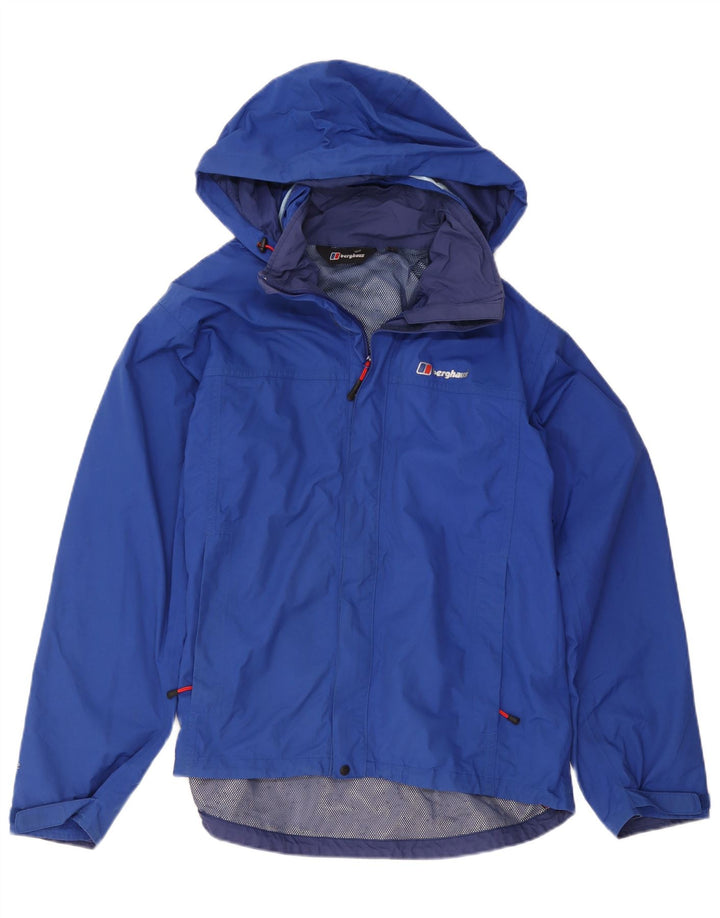 Berghaus Chaqueta impermeable con capucha para hombre UK 40 Large Poliamida azul