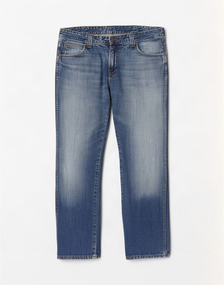 Jeans dritti Clyde da uomo Wrangler W36 L30 cotone blu