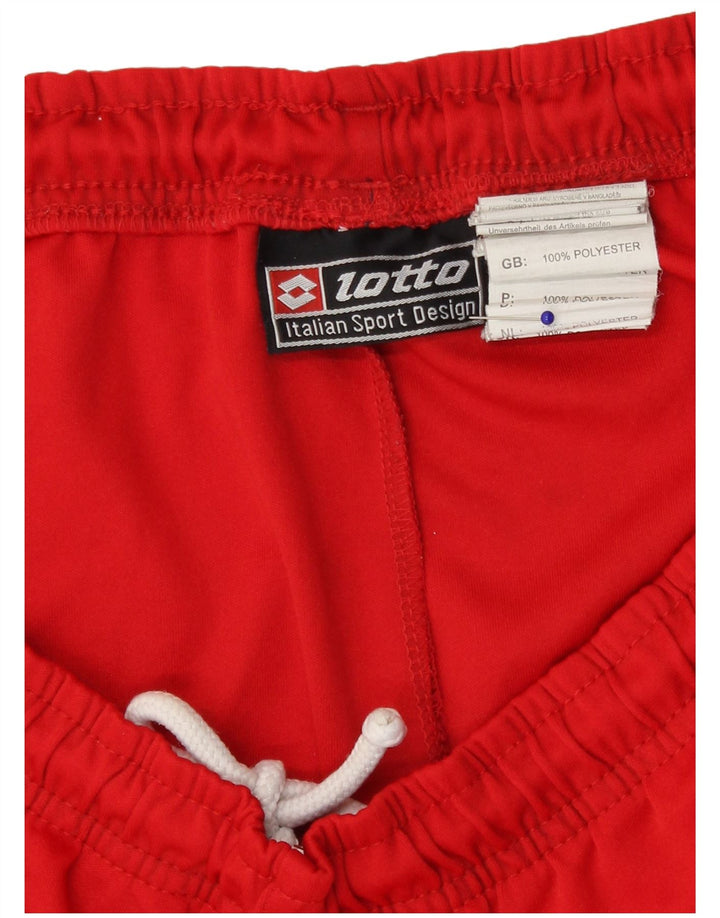 Lotto Mens Sport Shorts Large Red Polyester