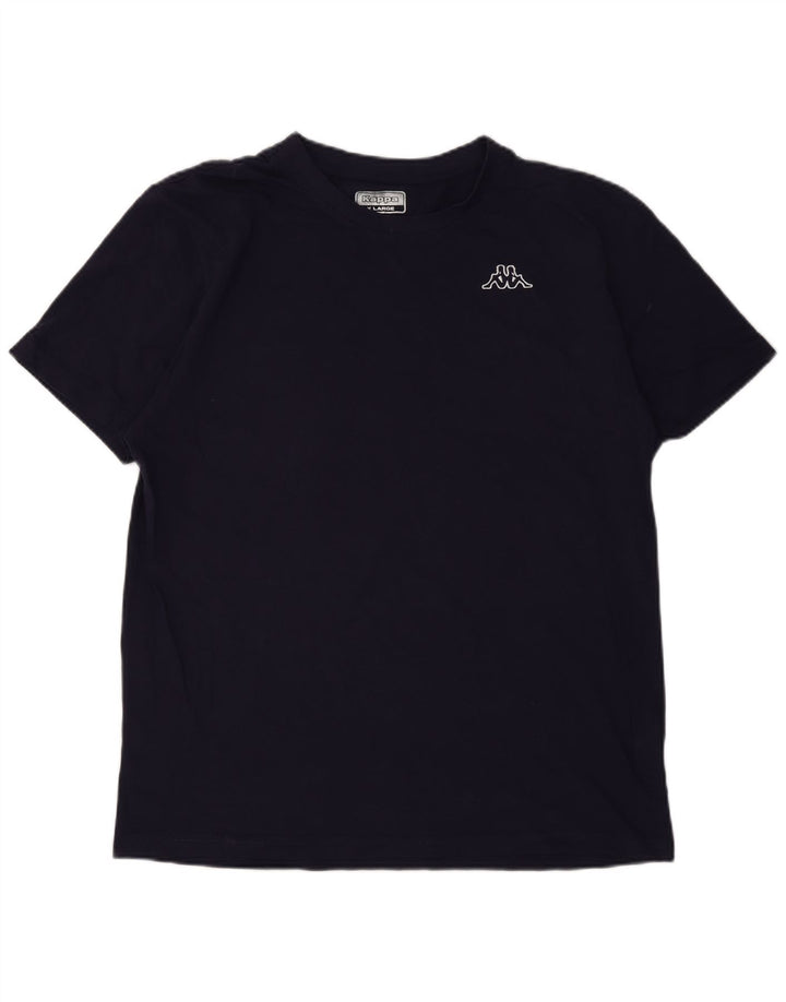 KAPPA Mens T-Shirt Top XL Navy Blue Cotton