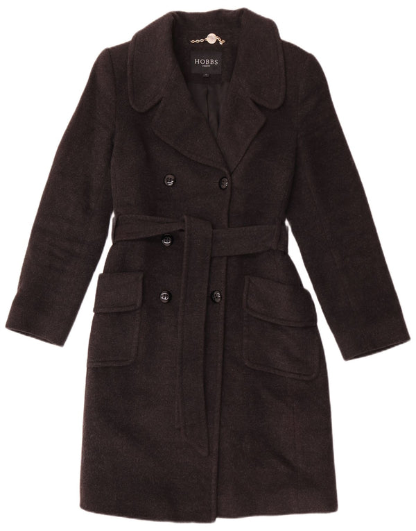 Casaco feminino Hobbs com peito duplo Reino Unido 8 lã cinza pequena
