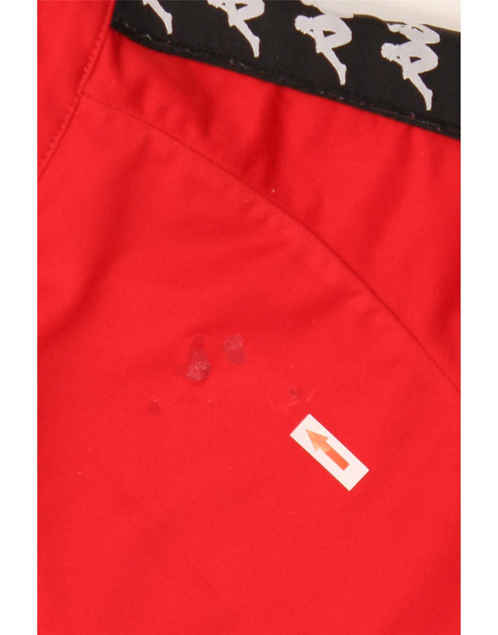 Kappa Veste de Survêtement Graphique pour Homme Grand Rouge Colorblock Polyester
