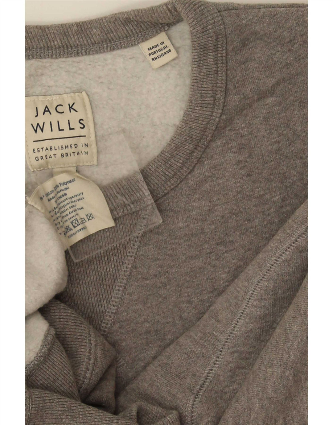 Jack Wills Sweat-Shirt Homme Gris Moyen Coton