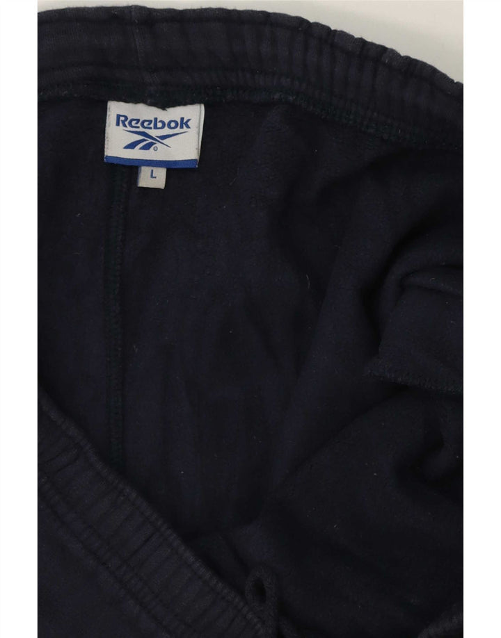 Reebok Pantalon De Survêtement Homme Large Bleu Marine Coton
