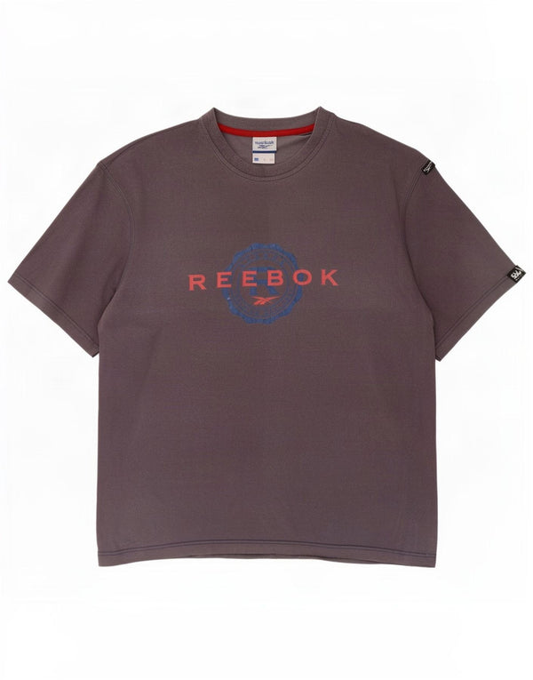 T-shirt grafica da uomo Reebok Top grigio medio