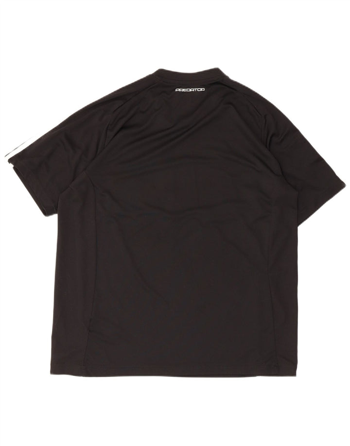 Adidas Mens Climalite T-Shirt Top Large Black Polyester