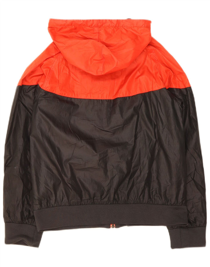 NIKE Girls Tracksuit Top Jacket 10-11 Years Medium Black Colourblock