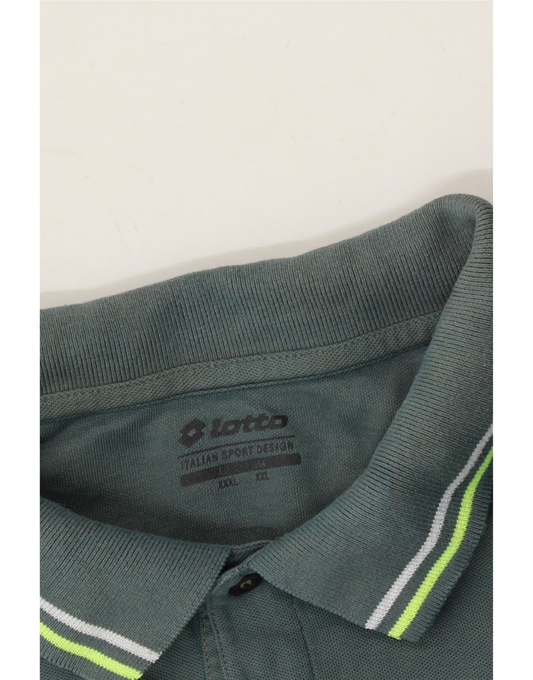 LOTTO Mens Polo Shirt 2XL Green Cotton Vintage Lotto and Second-Hand Lotto from Messina Hembry 