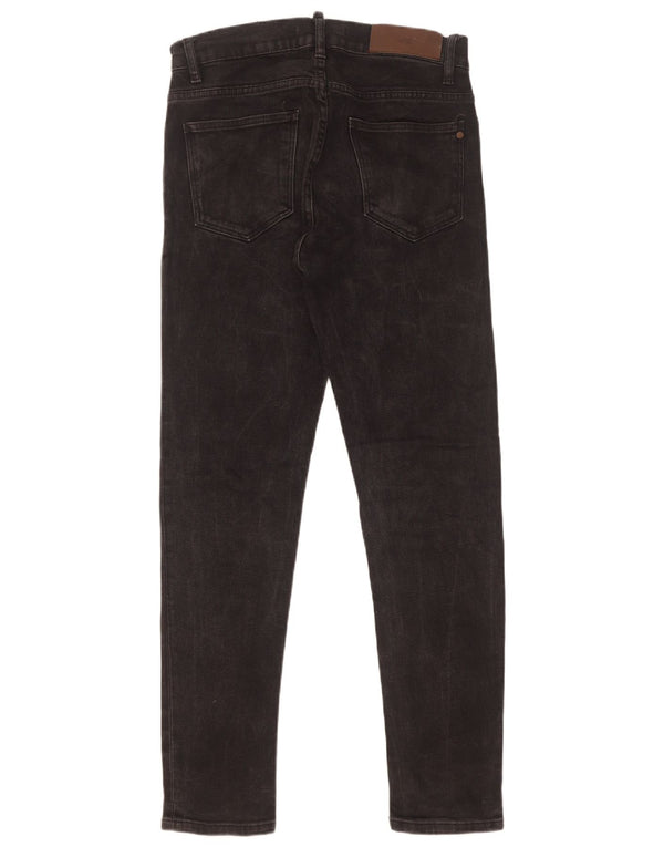 Zara Mens Slim Jeans EU 38 Small W30 L30 Black