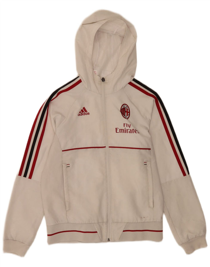 Adidas Boys Fly Emirates Graphic Tracksuit Top Jacket 11-12 Years White
