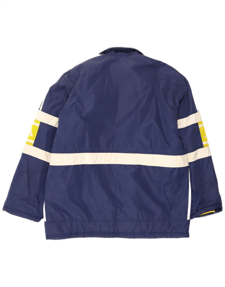 Adidas Herre grafisk polstret jakke UK 40/42 Medium Blue Colourblock