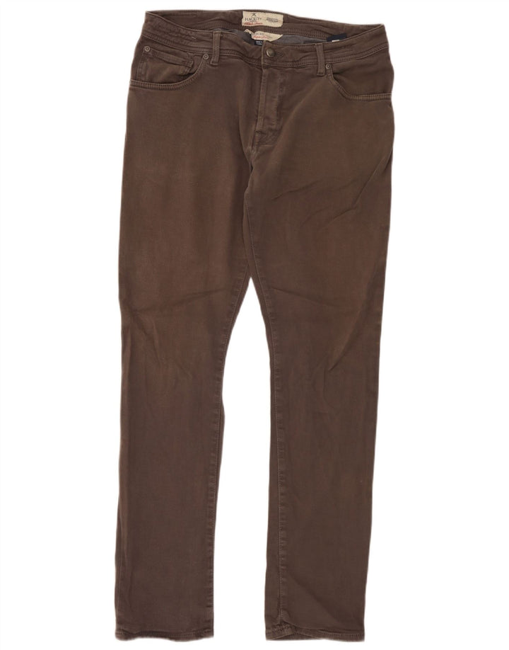 Pantaloni casual slim da uomo Hackett W36 L32 in cotone grigio
