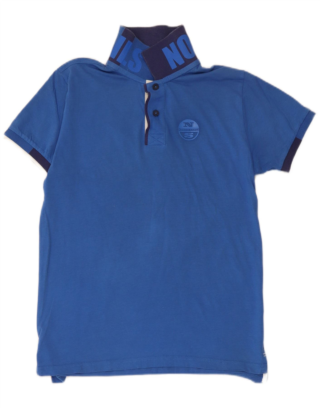 Polo grafica da uomo NORTH SAILS piccola blu