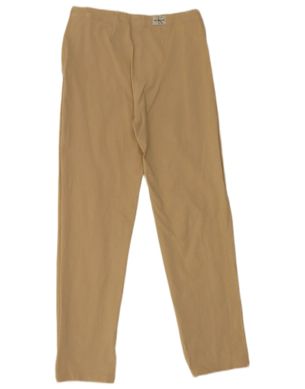 Pantaloni casual dritti da donna Calvin Klein W31 L29 cotone beige