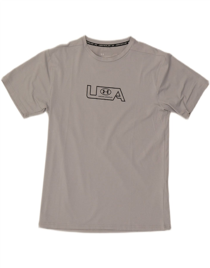 Under Armour Herren Grafik-T-Shirt-Oberteil, großes graues Polyester